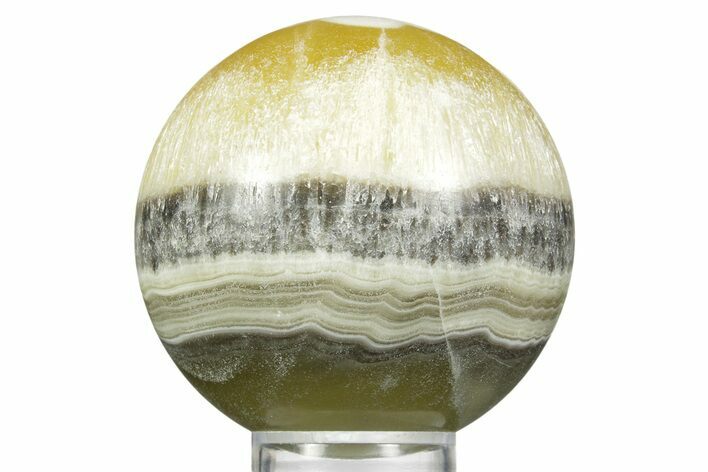 Polished Zebra Calcite Sphere - Mexico #362097